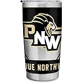 Rico Industries NCAA Purdue Northwest Pride Standard 20oz Stainless Steel Tumbler with Lid - Great For Coffee, Tea, Water or Cocktails