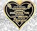 Head Master Cups Daughter Gifts - to My Precious Daughter Gold Pendant Necklace - Father Daughter Gifts, Daughter Birthday Gifts, dad Gifts to a Daughter, dad Daughter