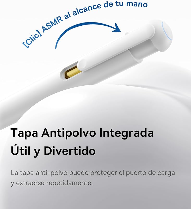 Lápis para iPad 2018-2025, 32 Funções Personalizáveis, Bateria 17H, Rejeição da Palma, Controlo Remoto, Lápis Magnético para iPad 7/8/9/10/11, Pro 11"/12.9"/13'', Air 3/4/5/6/7, Mini 6/7