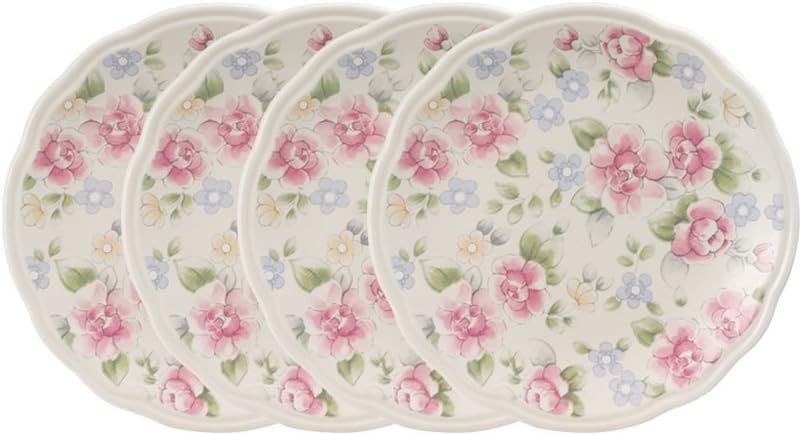Pfaltzgraff Tea Rose Luncheon Plate (9-Inch, Set of 4)