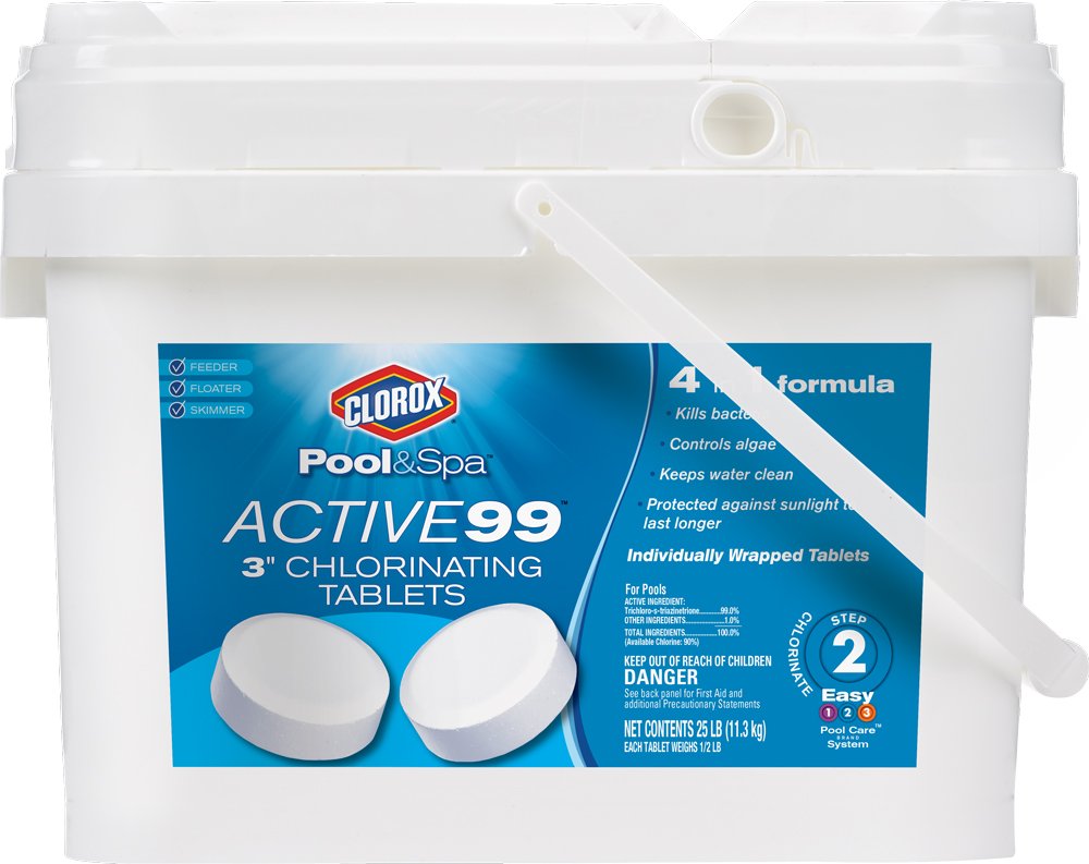 Clorox Pool&Spa Active99 3" Chlorinating Tablets 25 lb Buy Online in