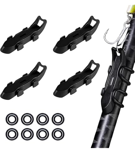 Cal Coast Cali Clip Drop Shot Weight and Hook Holder — Molded Plastic Drop Shot Keeper to Prevent Line Snagging — Includes a Fishing Hook Keeper That can Hold Lures — 3