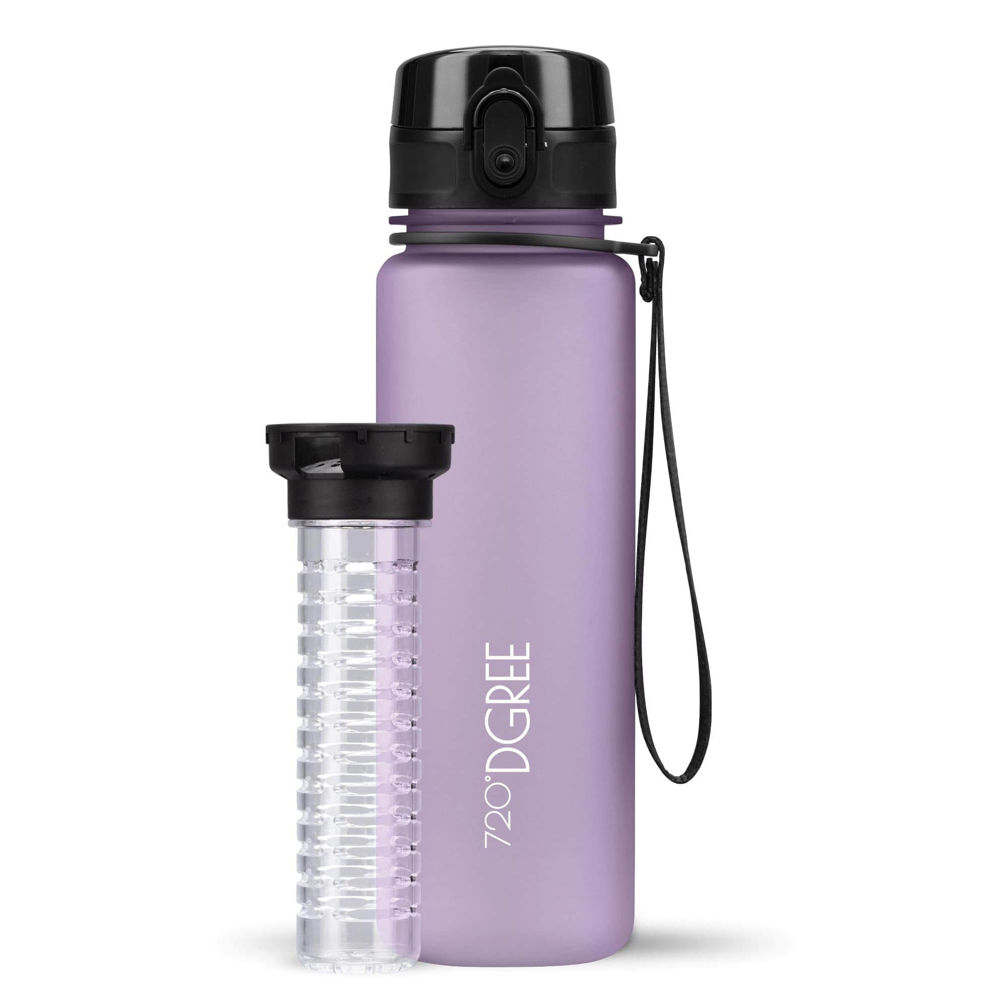 720°DGREE Kids, Sports Water Bottle “uberBottle“ - 500 ml softTouch +Fruit-Infuser - BPA-Free Tritan, Leakproof, Reusable Drinking Bottle - Waterbottle for Children, School, Gym, Fitness, Running — image 1