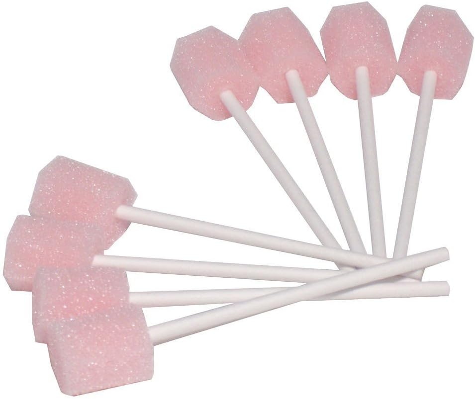 Amzhealth Foam Oral Swab (250) Pink, 250 count (Pack of 1)