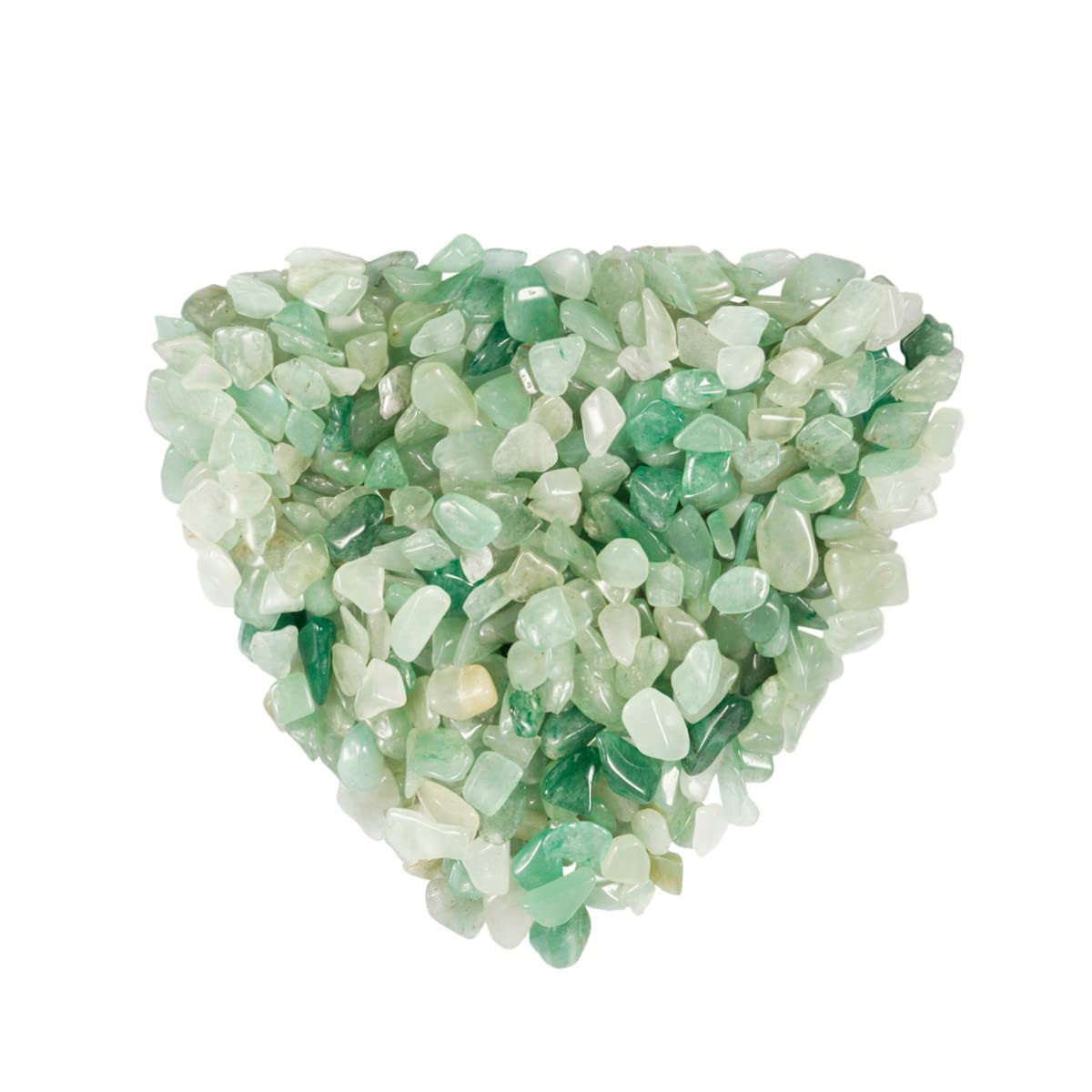 Nupuyai 0.5lb Green Aventurine Crystal Chip Stones, Irregular Shape Tumbled Crushed Healing Stones Quartz Rocks for Home Decor