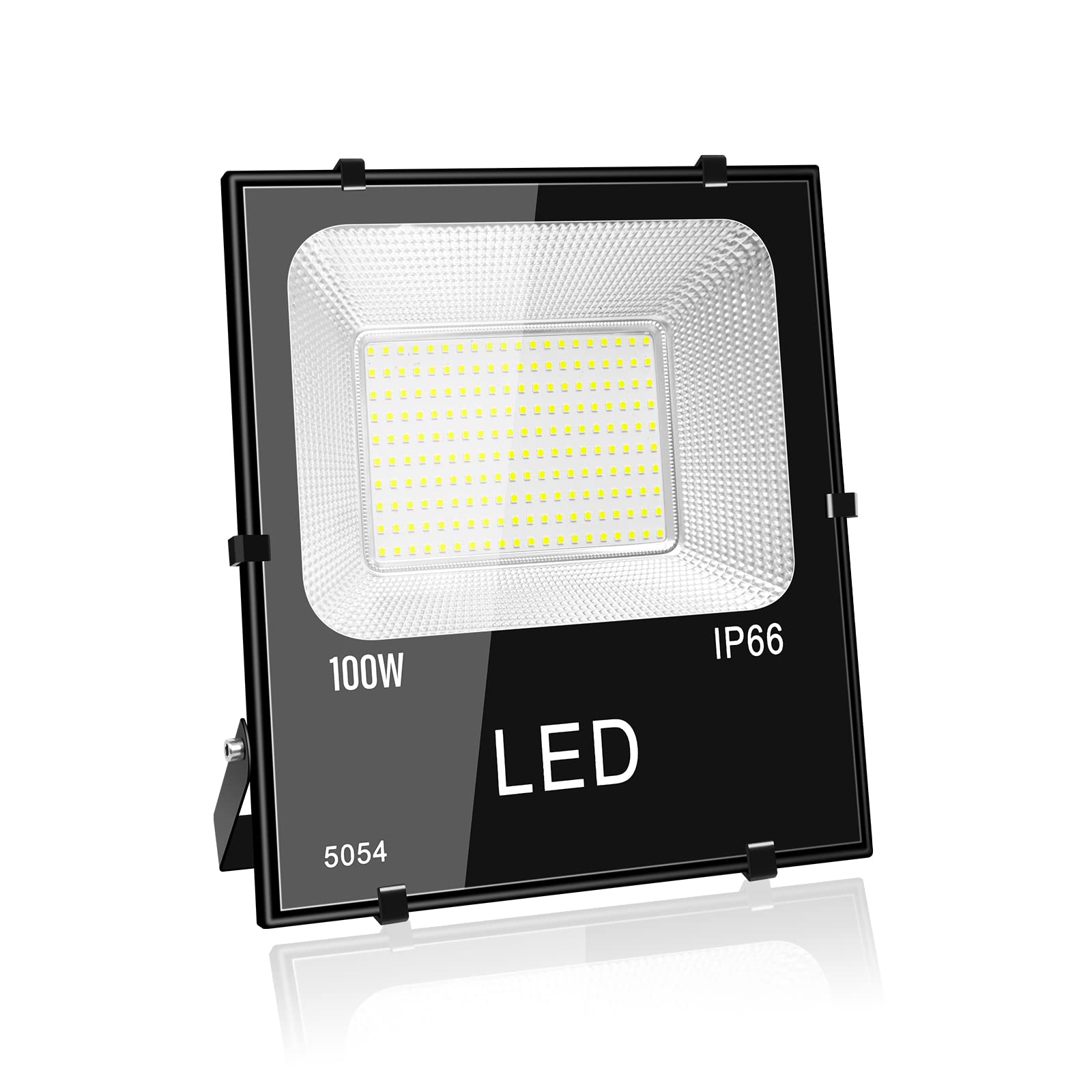 PICAA LED Outdoor Flood Light, 100W Super Bright Security Lights (10000LM), IP66 Waterproof Floodlight, 6000K Daylight White Lighting for Garden, Yard, Garages, Warehouse, Billboard
