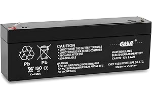 Casil CA1223 Battery 12V 2.3AH, Compatible with DR Trimmer Battery, DSC Alexor Battery, 12V 2.2 AH Rechargeable AGM SLA Battery, NP2.3 12 12V 2.3AH Battery Replacement