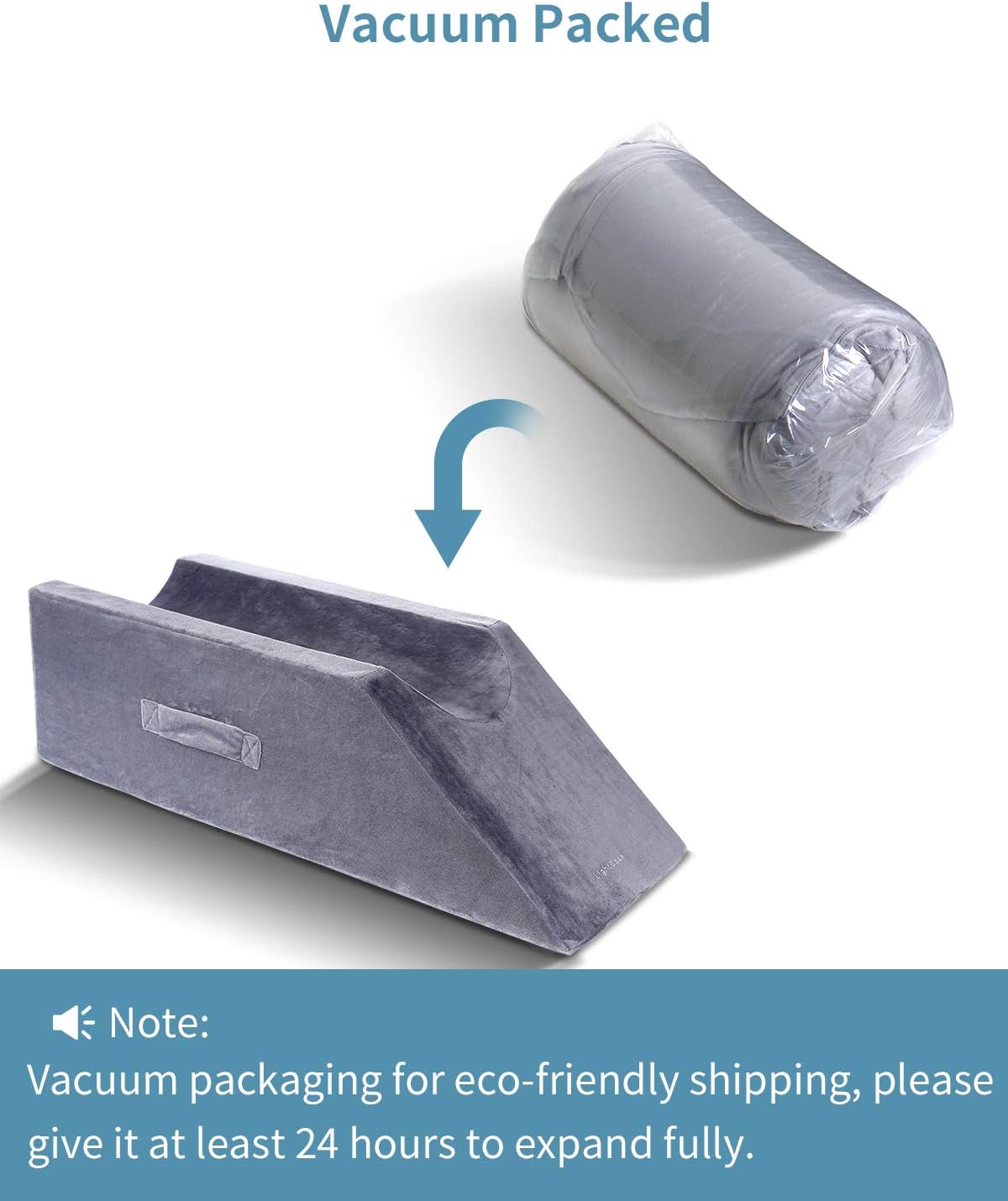 LightEase Memory Foam Leg, Knee, Ankle Support and Elevation Leg Pillow for Surgery: Home & Kitchen