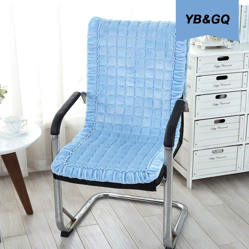 Ruffled Lace Kitchen Chair Pads with Back Support, NotSlip Office