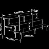 AZEAM Acrylic Riser Display Shelf 3 Tier for Amiibo Funko POP Figures 2 Pack view 3