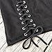 Meyeeka Women Vintage High Waist Faux Suede Bodycon Pencil Casual Mini Skirt XL Black