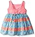 Sweet Heart Rose Girls' Crochet Knit To Printed Chiffon Special Occasion Dress