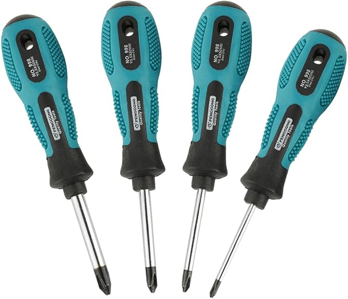 Cacciavite a tre punte, 4pcs Cacciavite a Y di precisione 3.0/4.0/5.0 * 50/6.0mm con attrezzo