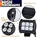 LED Light Bar, Offroad Town 2pcs 18w LED Work Pods Flood CREE Chips LED Fog Lights Unique Panel Design Driving Light for Jeep,Cabin,Boat,SUV,Truck,Car,ATV