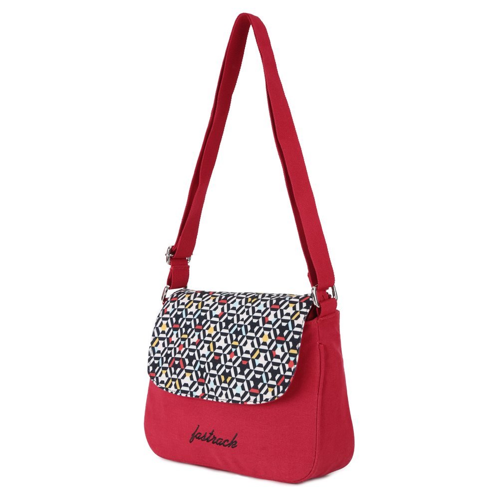 fastrack women's sling bag (red) ()