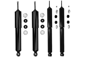 Carock Front Rear Shocks Compatible with 1999-2017 Ford E-350 Super Duty 1992-2002 E-350 Ford Club Wagon 2003-2016 Ford E-450 Super Duty 2008-2014 Ford E-150 1996-1999 Ford Econoline Super Duty