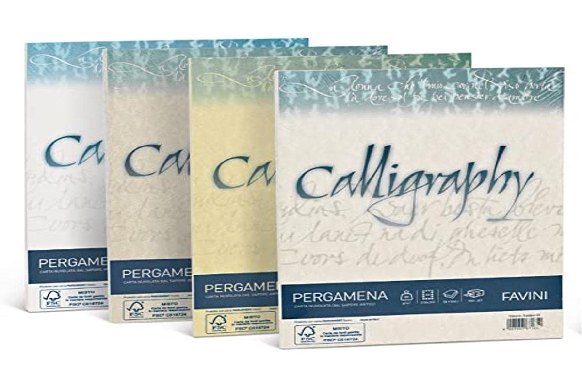 Favini Calligraphy Paper 50 Sheets A4 190Gr 10 Pearl [A694084]