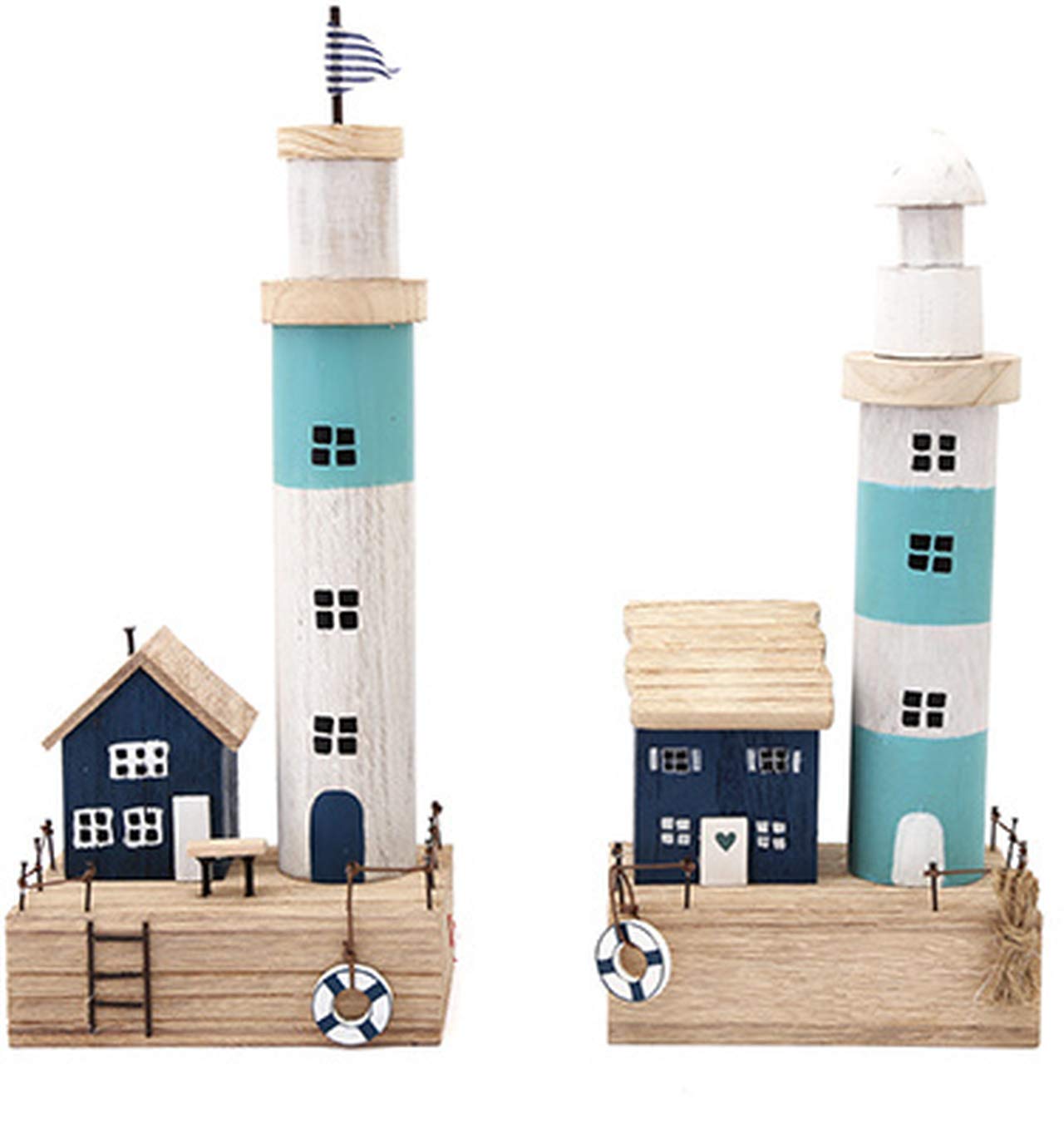 Sifcon Beachside Lighthouse Ornaments, 33.5cm -Design Vary