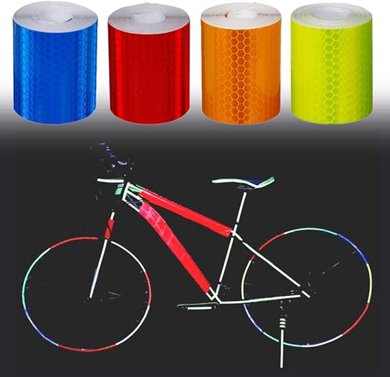 YHCWJZP Monochrome MultiFunctional Reflective Tape,Cycling