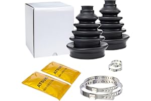 HILAKE Large Shaft CV Axle Boot Repair Kit for Replacement Universal Constant Velocity Boot Set for SUV Pickup Truck Car Shaft Size 24mm-27mm (Pack of 2)
