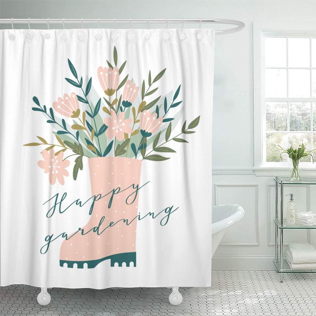 Lutd23apir Shower Curtain Polyester Bath Curtain 72x72 Inch