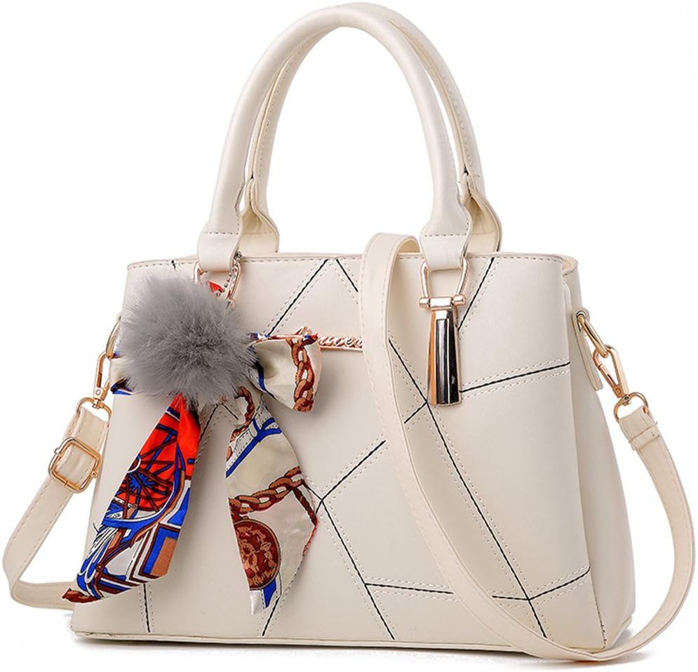 Vegan Leather Tote Handbags,Cross Body Bags for Women, Vintage Small Tote Bag with Strap