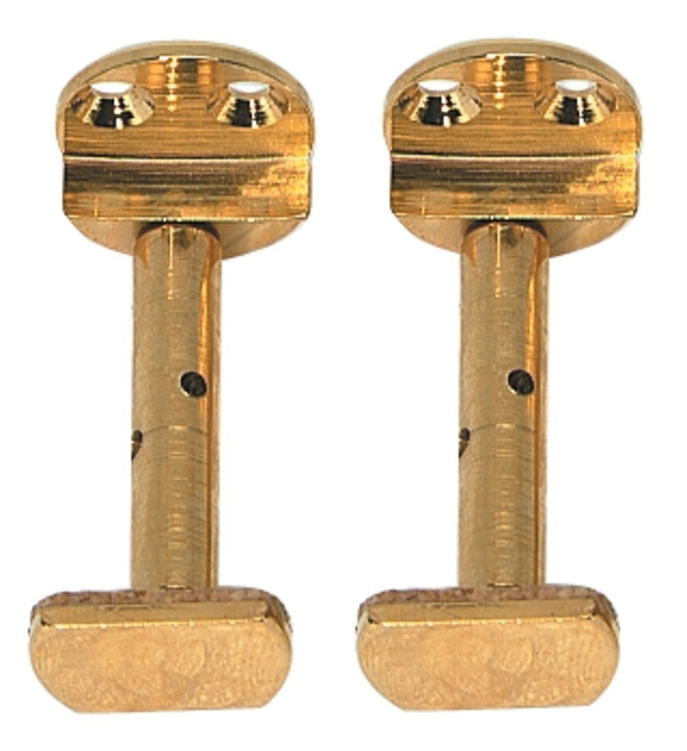 GEWA chinrest screw violin, model Hill, 1 pair, gold plated