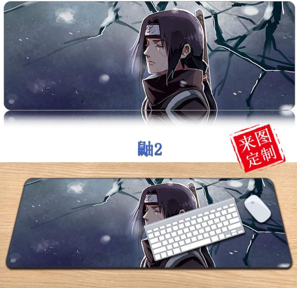Mouse Pad One Piece Naruto Anime Mouse Pad PC Gaming Computer Mousepad Large Desk Mat,80x30x0.3cm