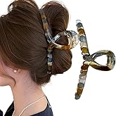 Color Blocking Hair Claw Clips for Women Hairclips for Thin Thick Hair Summer Hairclip for Styling Summer Beach Hairs Accessories Womens Decorative Barrette Clips Curly Hairs Accessory