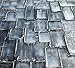 MyArton Textured Abstract Squares Canvas Wall Art Hand Painted Modern Silver Oil Painting for Decoration Ready to Hang 48x24inch