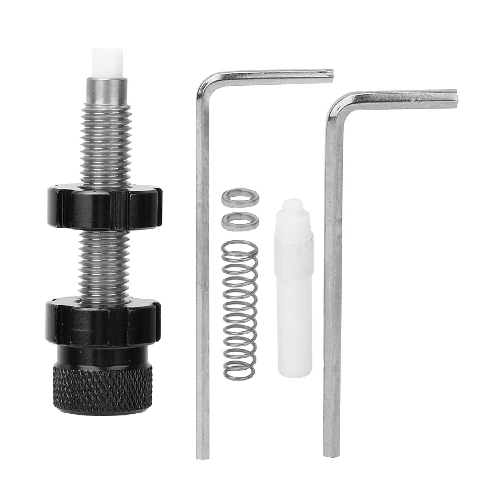 SALUTUYA Durable Aluminium Alloy Bow Side Cushions Recurve Corrosion Resistance Archery Side Pad Plunger Screw-In Arrow Rest(black)