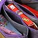 BTSKY Pencil Case with 3 Pockets- High Capacity Pen Bag Makeup Pouch Students Stationery Pencil Organizer (Purple)