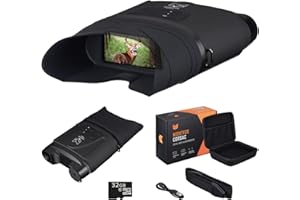 Nightfox Corsac 1080p HD Digital Infrared Night Vision Goggles | Records Footage, 32GB Memory | Night Vision Binoculars for Adults | 200yd+ Range | 3X Magnification