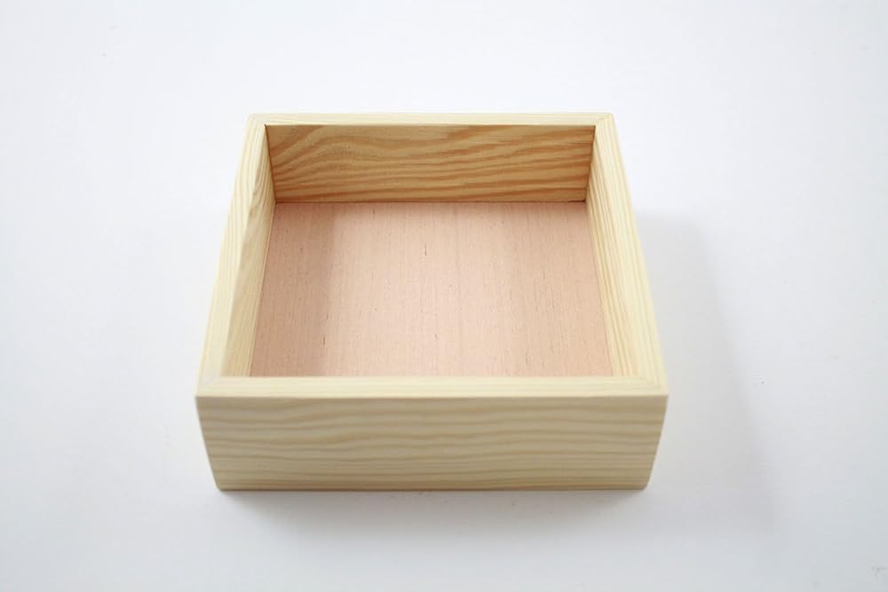 6"x 6"x 2" Handmade Wood Box. Unfinished. Handmade