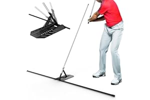 Zcoorey Golf Alignment Stick Holder - Golf Alignment Sticks Made of Metal, Golf Training Aid for Swing Plane and Swing Path Training, Golf Swing Trainer for Golf Practice Accessories