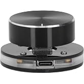 Ejoyous USB Volume Control Knob Multimedia External Media Adjustment Controller with RGB Light Compatible for Android System PC