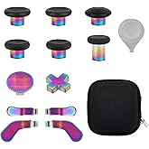 13 in 1 Metal Thumbsticks for Xbox One Elite Series 2 Controller, Elite Series 2 Core Controller Gaming Accessory Parts, Metal Mod 6 Swap Joysticks, 4 Paddles, 2 D-Pads, 1 Tool(Multi-Colored)