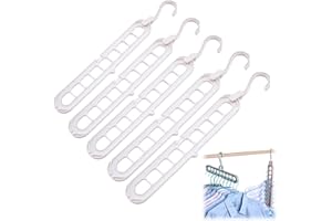 Smart Hanger Pro 9-in-1, 9 Holes Rotate Anti-Skid Folding, Space-Saving Folding for Wardrobe, Efficient Cascading Organizer, 