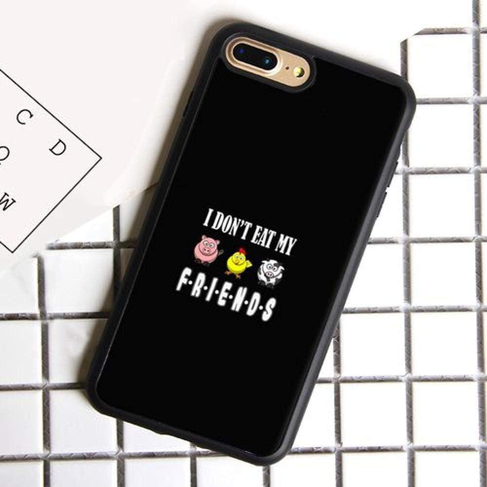 SHOUJIQQ Phone Case,For Iphone Xs/Xr/7/8 7/8Plus/Xs Max/X Case Black Vegan Vegetarians Animal Love Quotes Cover Back Cover Tpu Phone Case,For Iphonexs Max