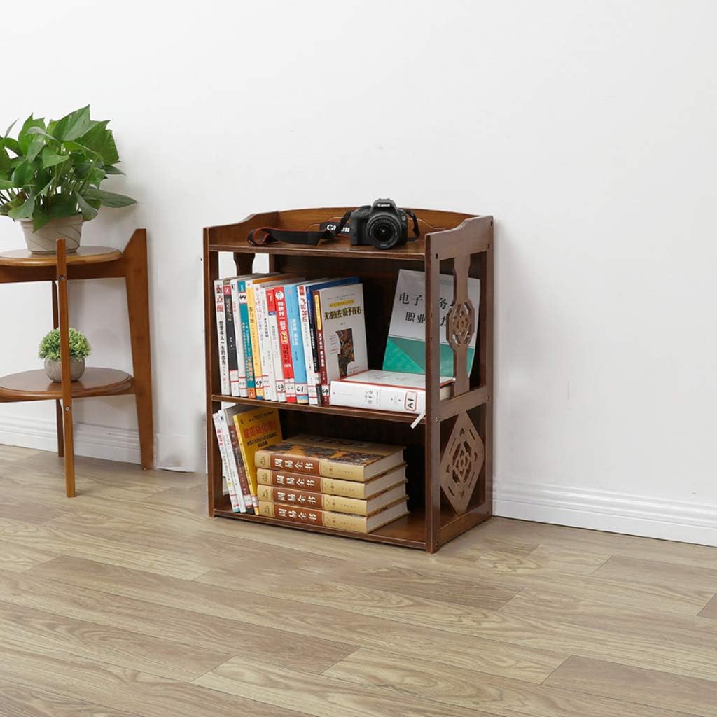 HLJ Simple Retro Small Bookshelf Creative Student Bookshelf Living Room Floor-Standing Bookshelf Modern Minimalist Bookcase Office Storage Rack (Size : L:532870cm)