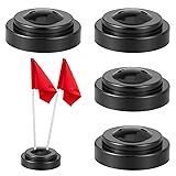 Alrhso 4 Pack Mini Double Flag Holder Miniature