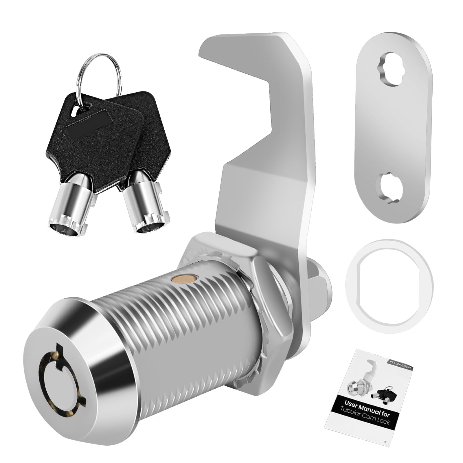 Cylinnda Tool Box Lock RV Storage Lock, 1-1/8" Cam