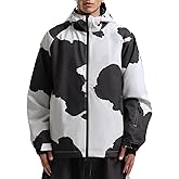 GSOU SNOW Mens Ski Jacket Baggy Snowboard Jacket Womens Insulated Snow Jacket Waterproof Windproof Loose Ski Coat for Skiing