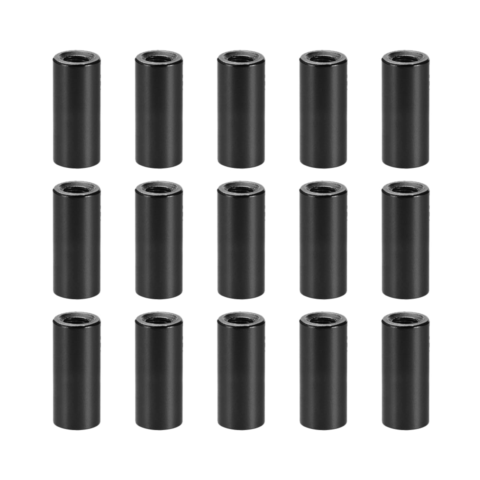 YOKIVE 15 Pcs Standoff Spacer, Aluminum Round Straight Spacer | Prevent Joint Deformation, Great for Robot, Drone (Black, M3, 12mm)
