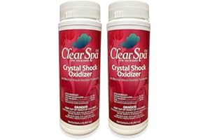DISCOUNT POOL MART Clear Spa 104° Non-Chlorine Spa Shock for Hot Tub - Chlorine Free Oxidizer for Swimming Pools, Spas, and Hot Tubs - 2 Pounds - Spa-Chlorine Free Shock Oxidizer (2)