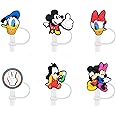 Funny Silicone Straw Topper fit Stanley 20&30 Oz,donald duck Straw Cap for Stanley,Drinking Straw Tip Covers for7-8mm Stanley straw(donald duck)