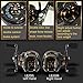 Fishdrops Ultra Smooth Dual Braking System 18 Ball Bearings Baitcasting Fishing Reel--Low profile Carp Fishing Gear--The Perfect Warrior for Bass Fishing