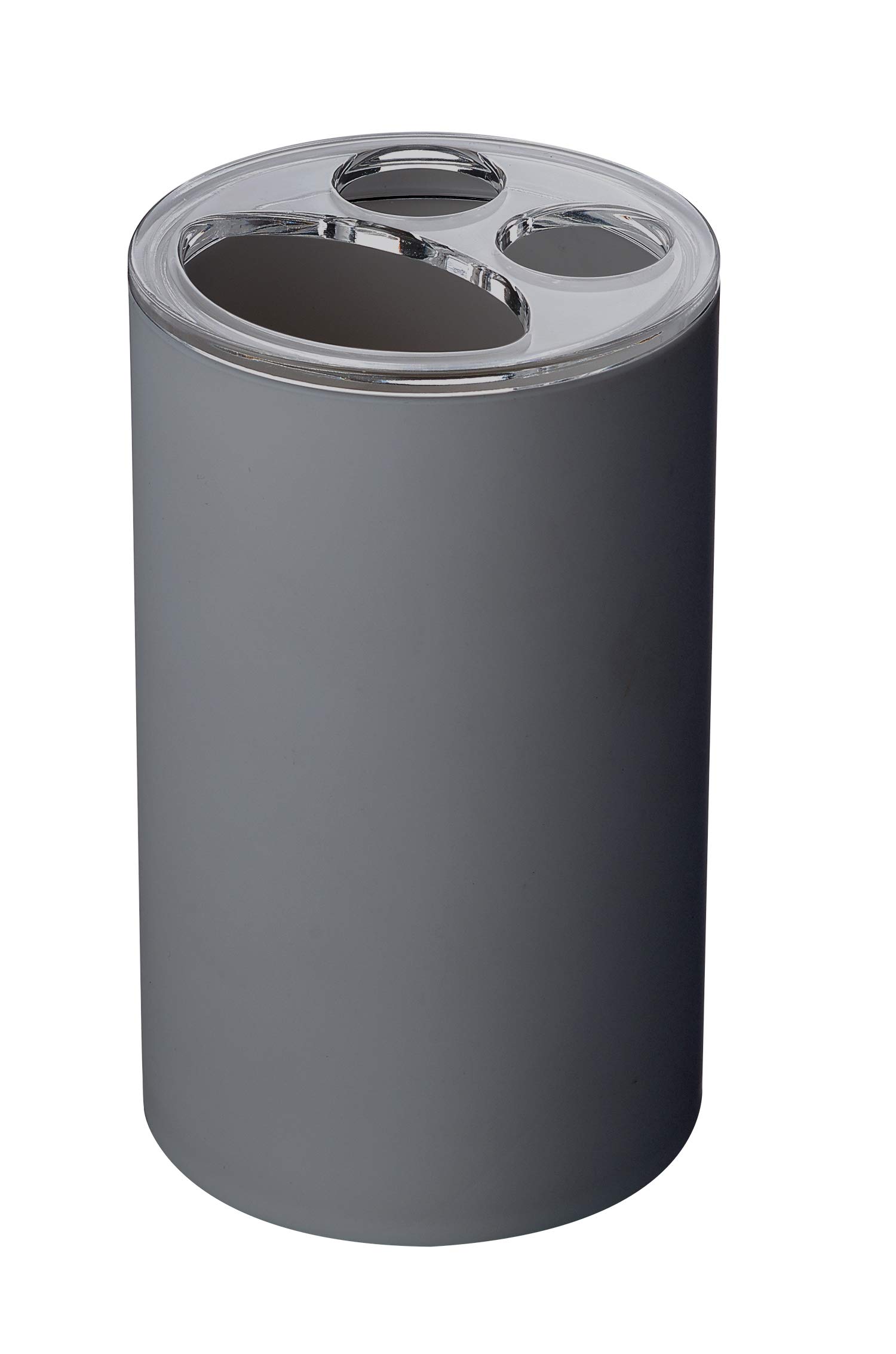 Ridder Toothbrush Holder, Poly Resin, Anthracite, 7 x 7 x 11.8 cm