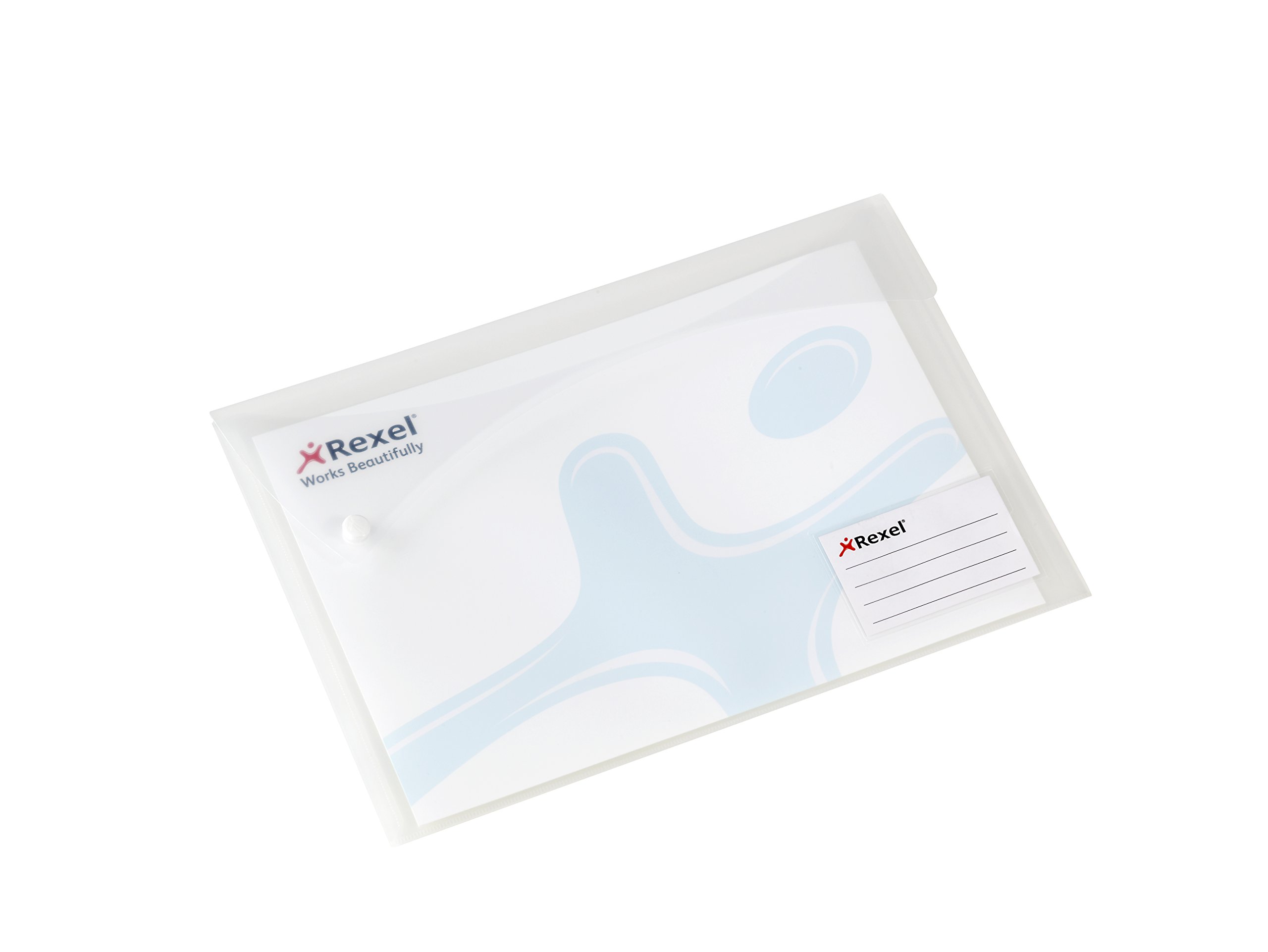 Rexel Carry Folders Xtra Landscape A4 White with Extra Back Pocket and Card Holder (Pack of 5)