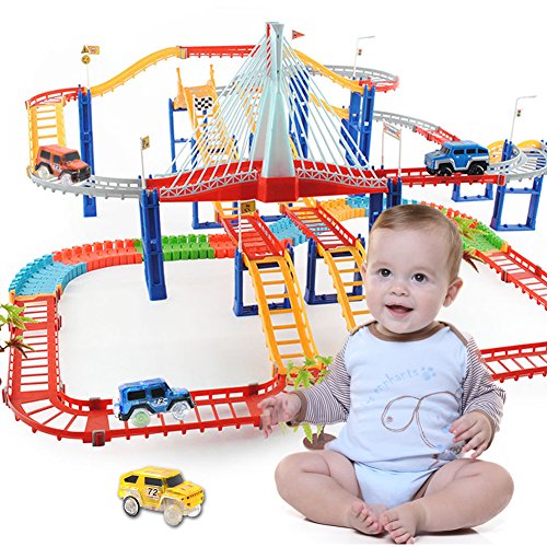 image for Toosci Magic Tracks Cars Replacement Light Up Toy Car Track Accessorie